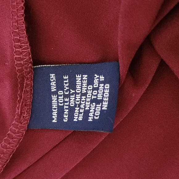 Burgundy Empire Waist A Line Dress NWT - Picture 14 of 17